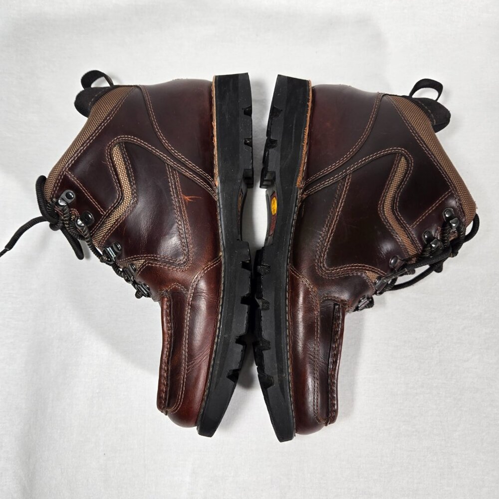 ROCKPORT XCS Burgundy & Brown Leather HIDRO-SHIELD Waterproof Boots Men Size 10 - Picture 13 of 17